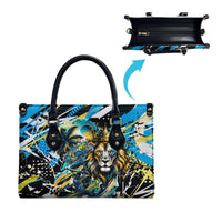 Saint Lucia Kings Cricket Leather Bag Born To Lead Caribbean Cricket Graffiti Splash Art