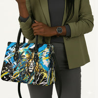 Saint Lucia Kings Cricket Leather Bag Born To Lead Caribbean Cricket Graffiti Splash Art