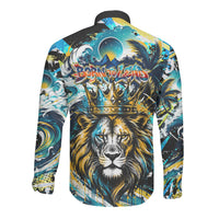 Saint Lucia Kings Cricket Long Sleeve Button Shirt Born To Lead Caribbean Cricket Graffiti Splash Art