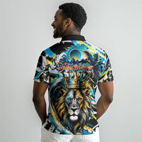 Saint Lucia Kings Cricket Polo Shirt Born To Lead Caribbean Cricket Graffiti Splash Art