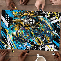 Saint Lucia Kings Cricket Puzzle Born To Lead Caribbean Cricket Graffiti Splash Art