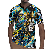 Saint Lucia Kings Cricket Rugby Jersey Born To Lead Caribbean Cricket Graffiti Splash Art