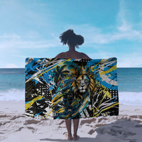 Saint Lucia Kings Cricket Sarong Born To Lead Caribbean Cricket Graffiti Splash Art