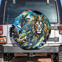 Saint Lucia Kings Cricket Spare Tire Cover Born To Lead Caribbean Cricket Graffiti Splash Art