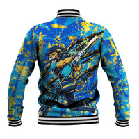 Saint Lucia Cricket Baseball Jacket Kings Lion Unstoppable Mascot Art