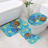 Saint Lucia Cricket Bathroom Set Kings Lion Unstoppable Mascot Art