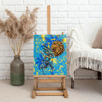 Saint Lucia Cricket Canvas Wall Art Kings Lion Unstoppable Mascot Art