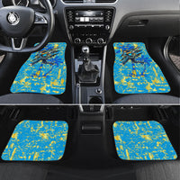 Saint Lucia Cricket Car Mats Kings Lion Unstoppable Mascot Art