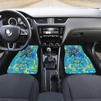 Saint Lucia Cricket Car Mats Kings Lion Unstoppable Mascot Art