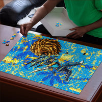 Saint Lucia Cricket Puzzle Kings Lion Unstoppable Mascot Art