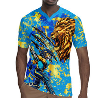Saint Lucia Cricket Rugby Jersey Kings Lion Unstoppable Mascot Art
