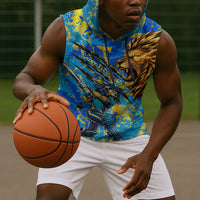 Saint Lucia Cricket Sleeveless Hoodie Kings Lion Unstoppable Mascot Art