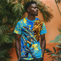 Saint Lucia Cricket T shirt Kings Lion Unstoppable Mascot Art