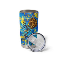 Saint Lucia Cricket Tumbler Cup Kings Lion Unstoppable Mascot Art