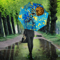 Saint Lucia Cricket Umbrella Kings Lion Unstoppable Mascot Art