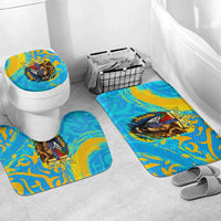 Saint Lucia Kings Cricket Bathroom Set Crowned Lion And Parrot Half Style
