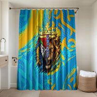 Saint Lucia Kings Cricket Bathroom Set Crowned Lion And Parrot Half Style