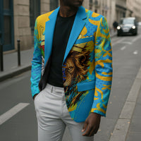 Saint Lucia Kings Cricket Blazer Crowned Lion And Parrot Half Style