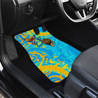 Saint Lucia Kings Cricket Car Mats Crowned Lion And Parrot Half Style
