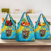 Saint Lucia Kings Cricket Grocery Bag Crowned Lion And Parrot Half Style