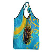 Saint Lucia Kings Cricket Grocery Bag Crowned Lion And Parrot Half Style