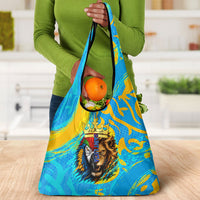 Saint Lucia Kings Cricket Grocery Bag Crowned Lion And Parrot Half Style