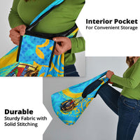 Saint Lucia Kings Cricket Grocery Bag Crowned Lion And Parrot Half Style
