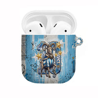 El Diez Argentina GOAT 10 Football AirPods Case Goat Mascot King Crown Graffiti Art