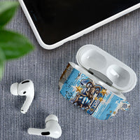 El Diez Argentina GOAT 10 Football AirPods Case Goat Mascot King Crown Graffiti Art