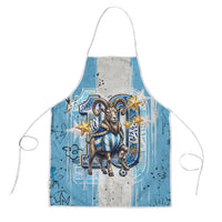 El Diez Argentina GOAT 10 Football Apron Goat Mascot King Crown Graffiti Art