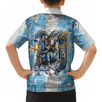 El Diez Argentina GOAT 10 Football Hawaiian Shirt Goat Mascot King Crown Graffiti Art