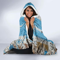 El Diez Argentina GOAT 10 Football Hooded Blanket Goat Mascot King Crown Graffiti Art