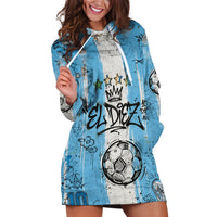 El Diez Argentina GOAT 10 Football Hoodie Dress Goat Mascot King Crown Graffiti Art