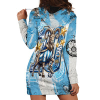 El Diez Argentina GOAT 10 Football Hoodie Dress Goat Mascot King Crown Graffiti Art