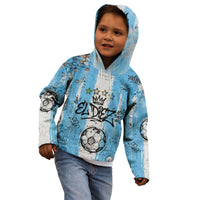El Diez Argentina GOAT 10 Football Kid Hoodie Goat Mascot King Crown Graffiti Art