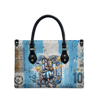 El Diez Argentina GOAT 10 Football Leather Bag Goat Mascot King Crown Graffiti Art