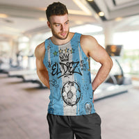El Diez Argentina GOAT 10 Football Men Tank Top Goat Mascot King Crown Graffiti Art