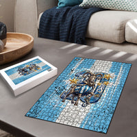 El Diez Argentina GOAT 10 Football Puzzle Goat Mascot King Crown Graffiti Art
