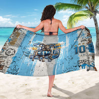 El Diez Argentina GOAT 10 Football Sarong Goat Mascot King Crown Graffiti Art