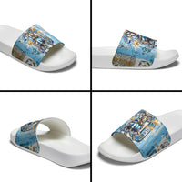 El Diez Argentina GOAT 10 Football Slide Sandals Goat Mascot King Crown Graffiti Art