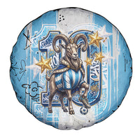 El Diez Argentina GOAT 10 Football Spare Tire Cover Goat Mascot King Crown Graffiti Art