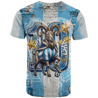 El Diez Argentina GOAT 10 Football T Shirt Goat Mascot King Crown Graffiti Art