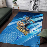 Argentina Football GOAT 10 Pride Area Rug Power of the King - 4 Star Champions Mascot