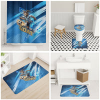 Argentina Football GOAT 10 Pride Bathroom Set Power of the King - 4 Star Champions Mascot