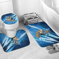 Argentina Football GOAT 10 Pride Bathroom Set Power of the King - 4 Star Champions Mascot