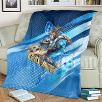 Argentina Football GOAT 10 Pride Blanket Power of the King - 4 Star Champions Mascot