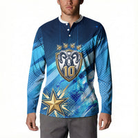 Argentina Football GOAT 10 Pride Button Sweatshirt Power of the King - 4 Star Champions Mascot