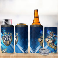 Argentina Football GOAT 10 Pride 4 in 1 Can Cooler Tumbler Power of the King - 4 Star Champions Mascot