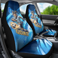 Argentina Football GOAT 10 Pride Car Seat Cover Power of the King - 4 Star Champions Mascot