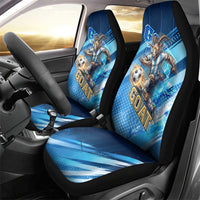 Argentina Football GOAT 10 Pride Car Seat Cover Power of the King - 4 Star Champions Mascot